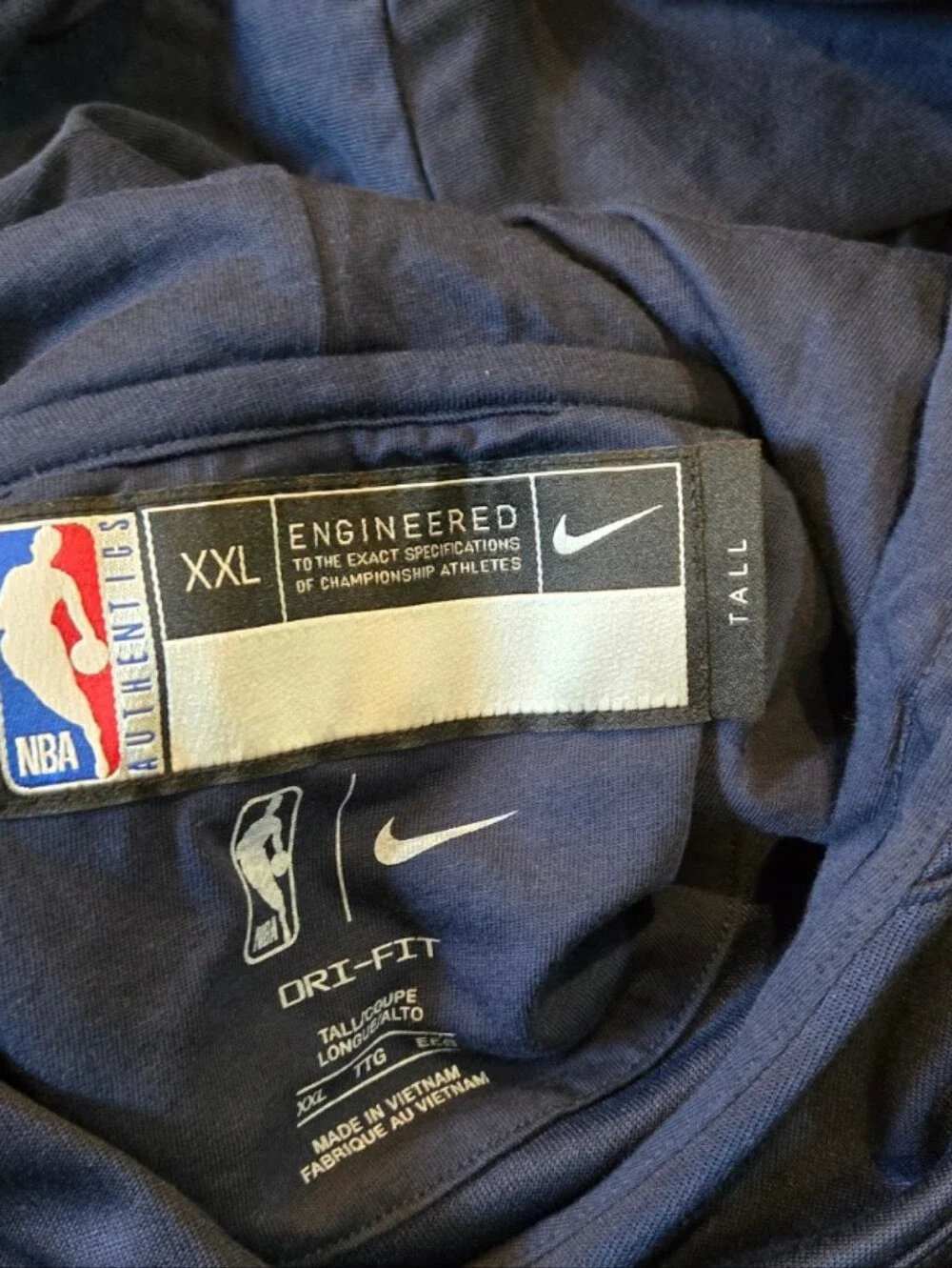 NWT Nike Men’s Birmingham Squadron Navy Blue Basketball Hoodie Sz XXL Tall